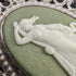 1978 British Vintage Wedgwood Sterling Silver & Green Jasper Pendant Necklace